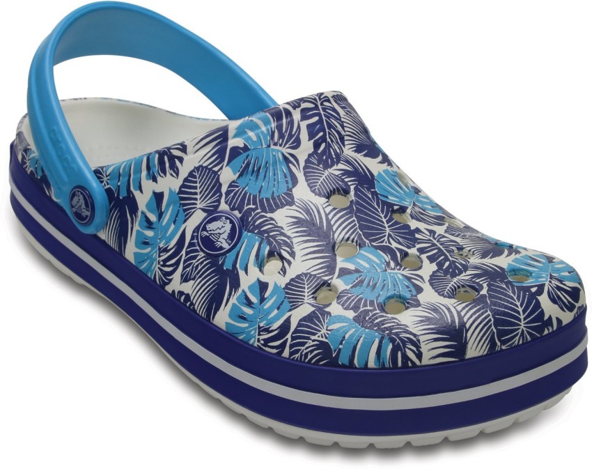 Tropical on sale blue crocs