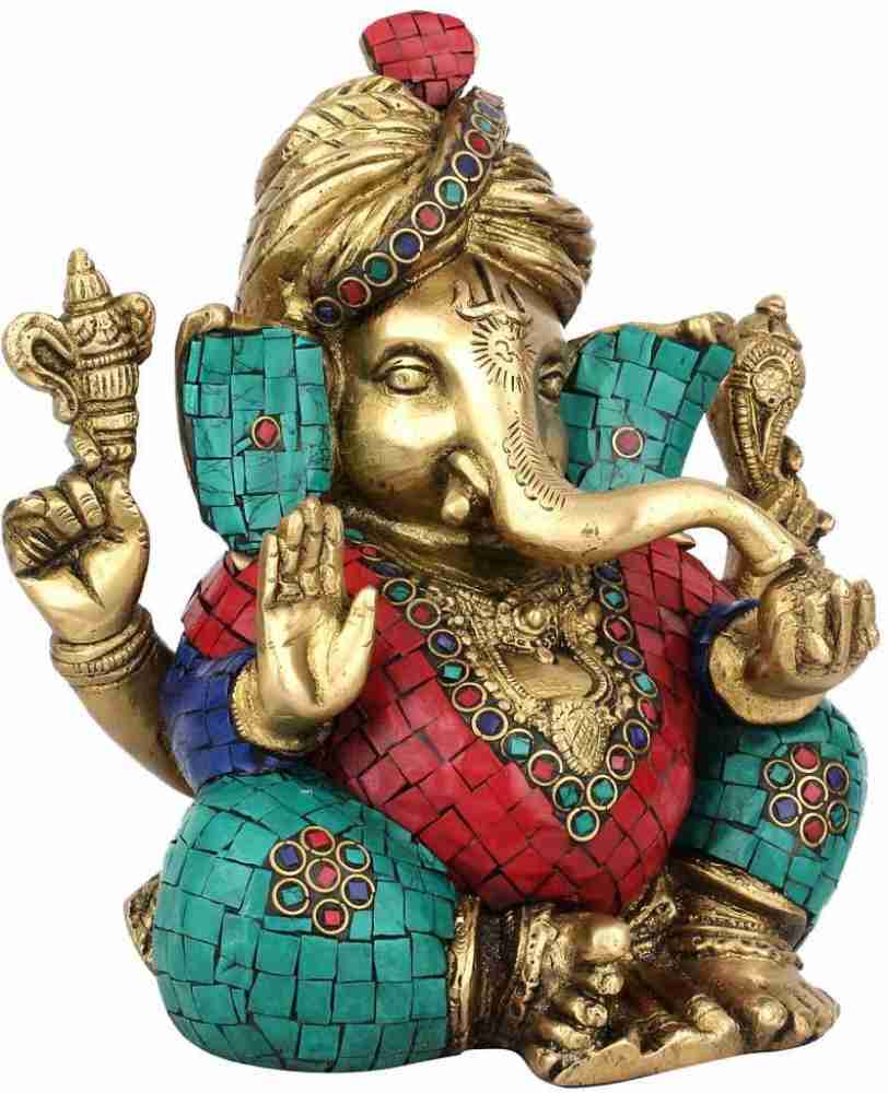 StatueStudio Lucky Gift Ganpati Vinayak Turban Ganesha Idol Décor ...