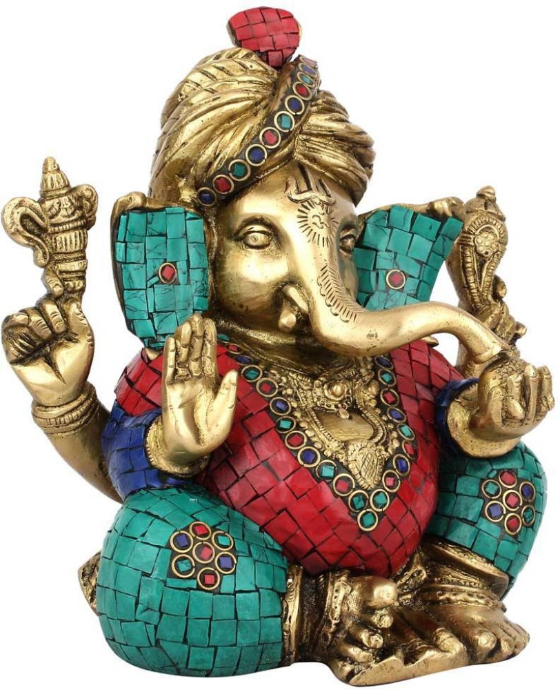 StatueStudio Lucky Gift Ganpati Vinayak Turban Ganesha Idol Décor ...