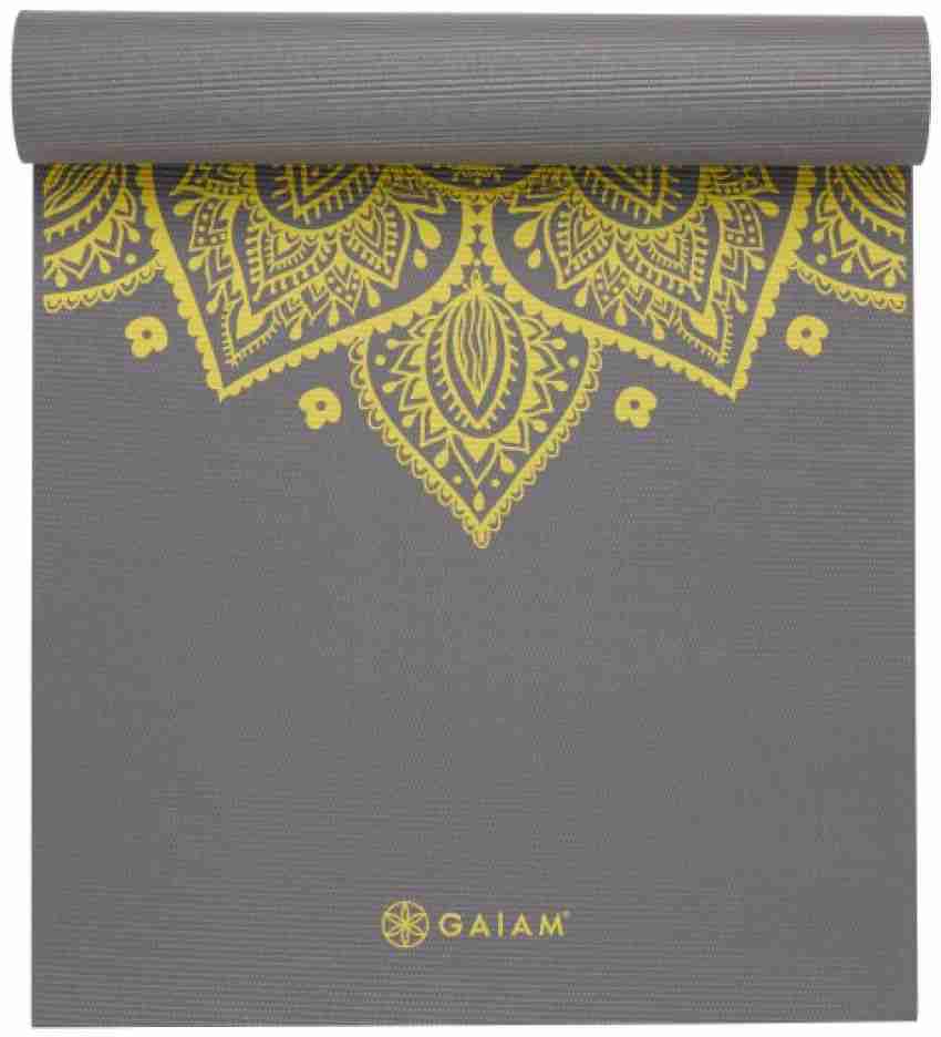 Gaiam Premium Print Yoga Mat Citron Sundial 6mm Grey 24 mm Yoga Mat - Buy  Gaiam Premium Print Yoga Mat Citron Sundial 6mm Grey 24 mm Yoga Mat Online  at Best Prices