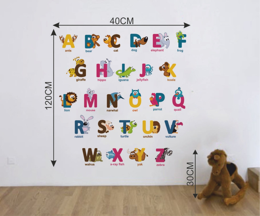 Alphabet wall stickers deals