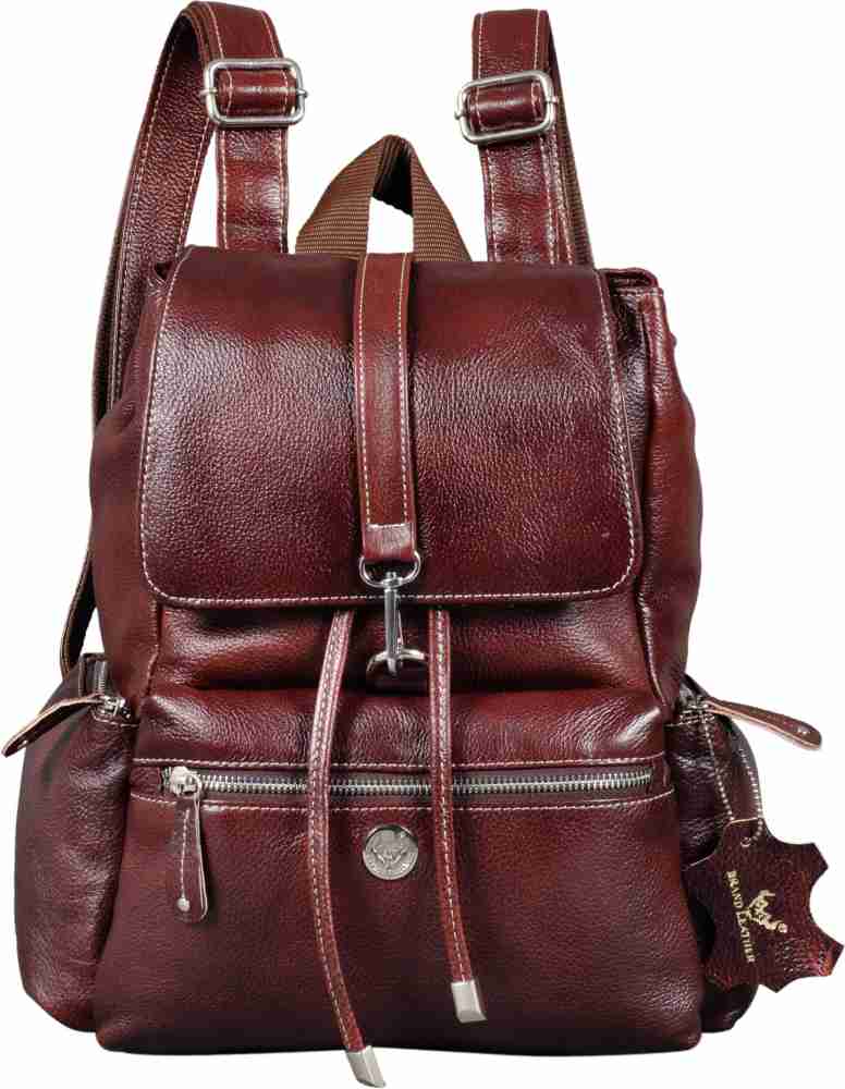 Leather backpack