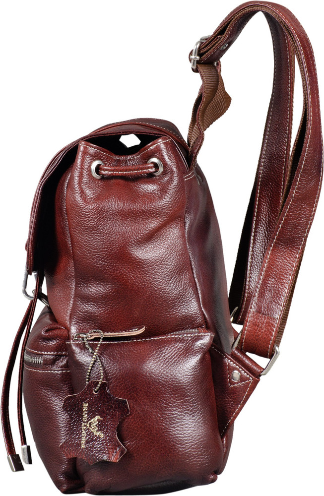 Branded leather backpack for ladies store