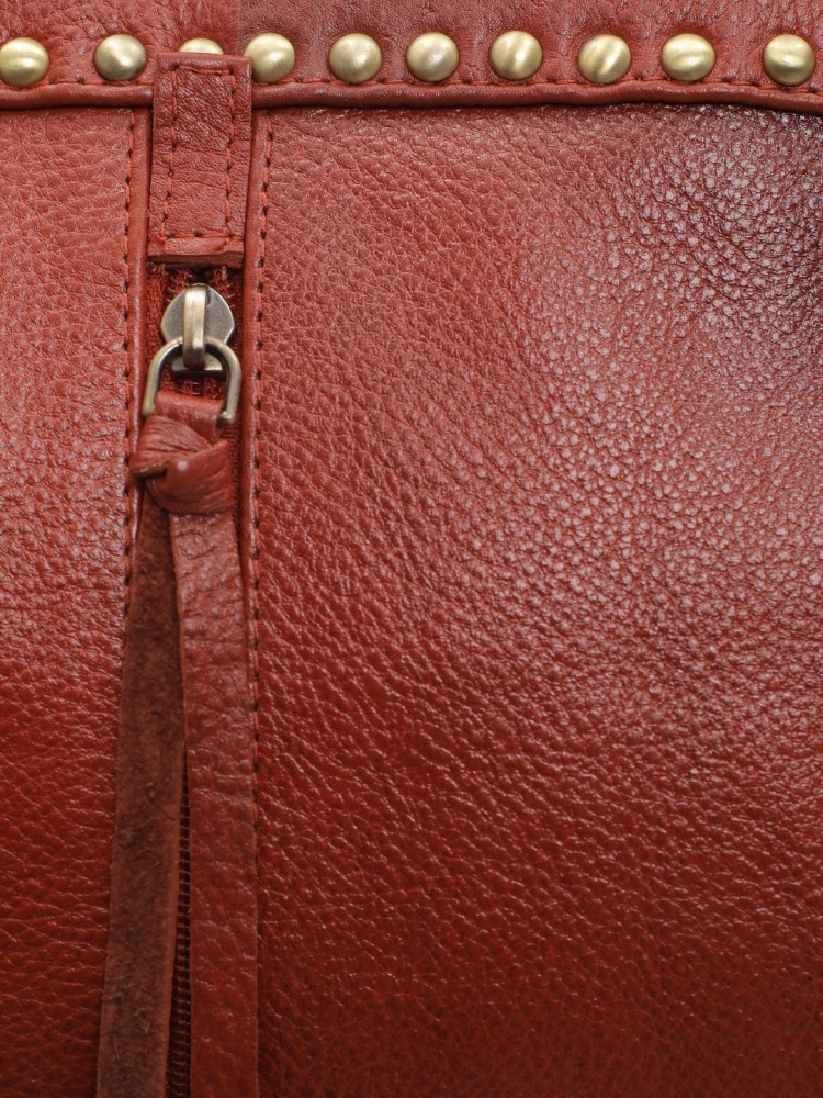 Musqari small multipurpose leather handbags for women cum shoulder bag  (pure leather bag) (Tan) Sling Bag