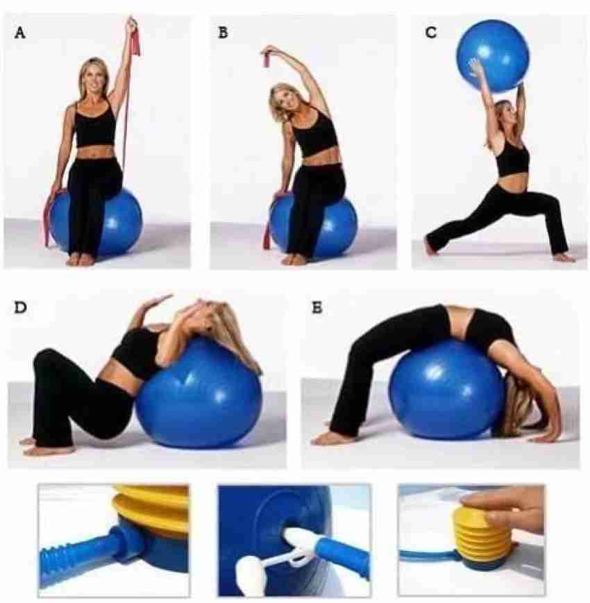 65cm ANTI BURST GYM EXERCISE BALL SWISS YOGA FITNESS CORE