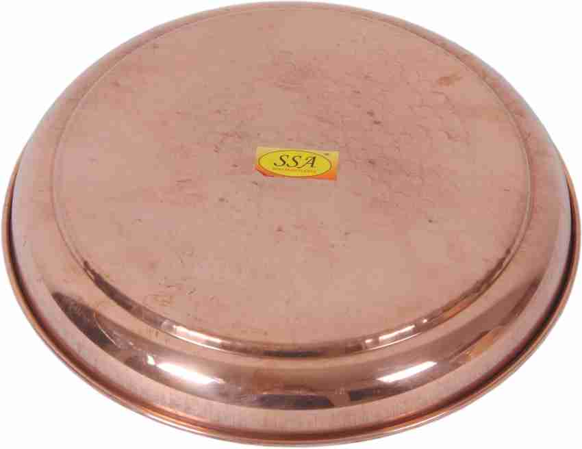 Handmade Pure Copper Dinner Plate, Diameter 12 Inch, Set of 6 pcs Copper  Plates