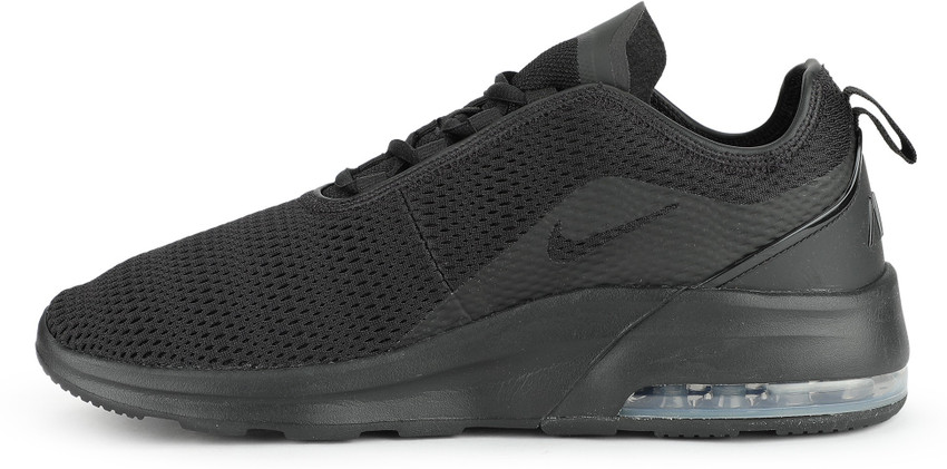 nike air max motion 2 men's sneakers all black