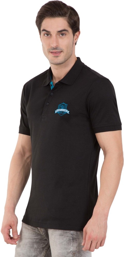 JOCKEY Solid Men Polo Neck Black T-Shirt - Buy JOCKEY Solid Men Polo Neck Black  T-Shirt Online at Best Prices in India