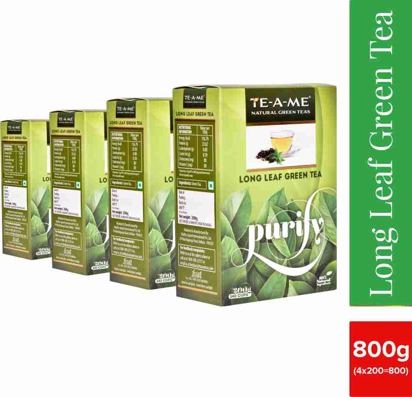 TE-A-ME Long Leaf Pack of 4 (4 X 200g = 800g) Green Tea Box Price in India  - Buy TE-A-ME Long Leaf Pack of 4 (4 X 200g = 800g) Green Tea