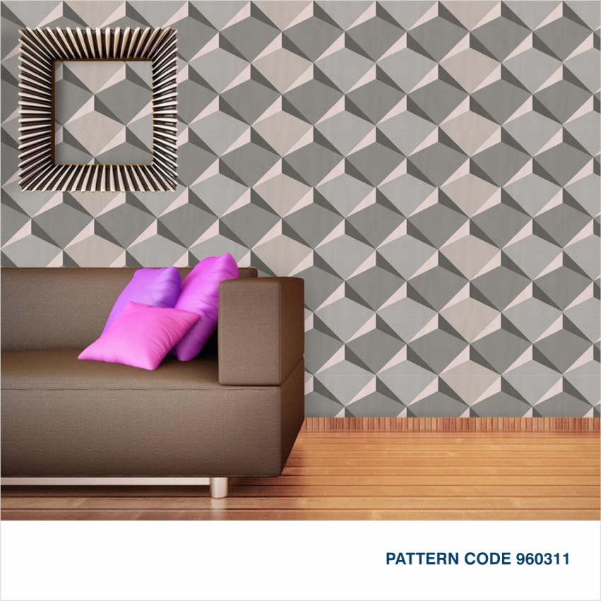 EXCEL Wall Decor  Buy Excel Wallpaper Radiance Trellis In Grey Online   Nykaa Fashion