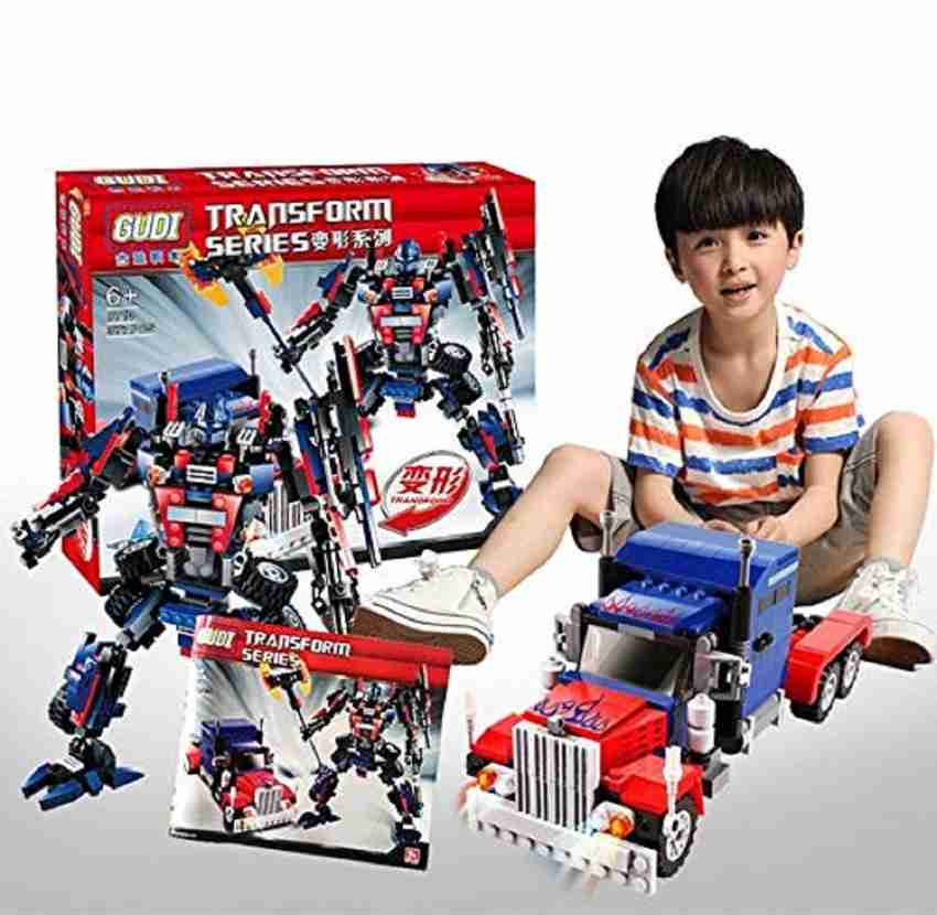 Transformer building block robot outlet