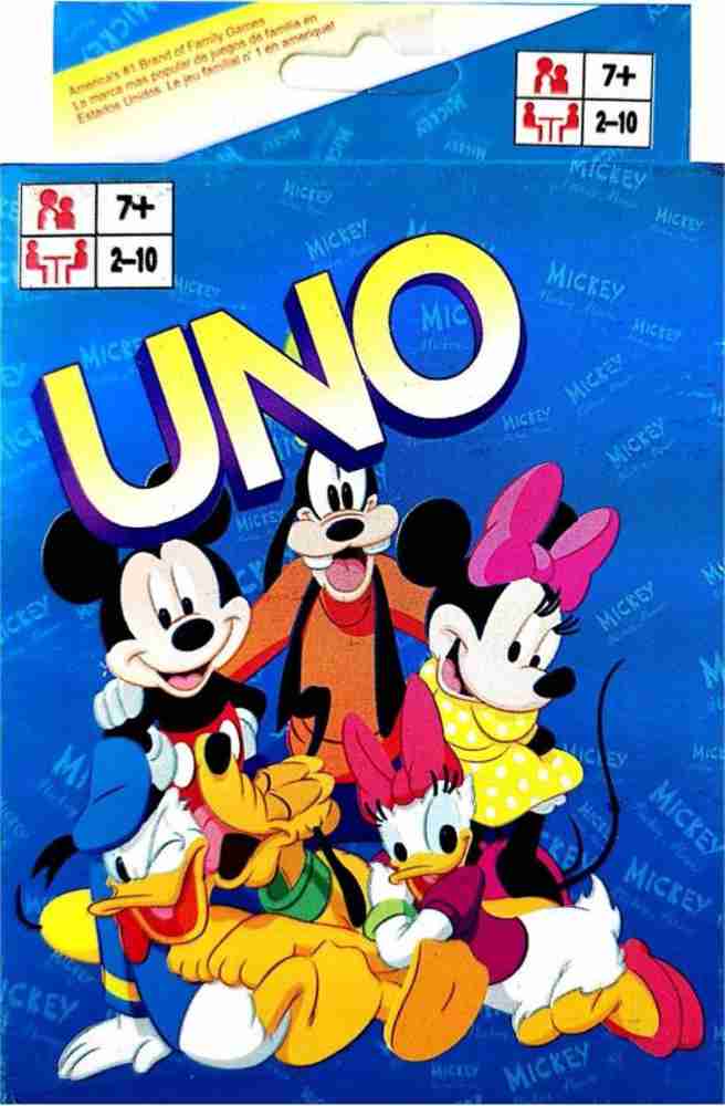 Wholesale Uno Mickey Mouse Playing Cards RED YELLOW GREEN ORANGE)
