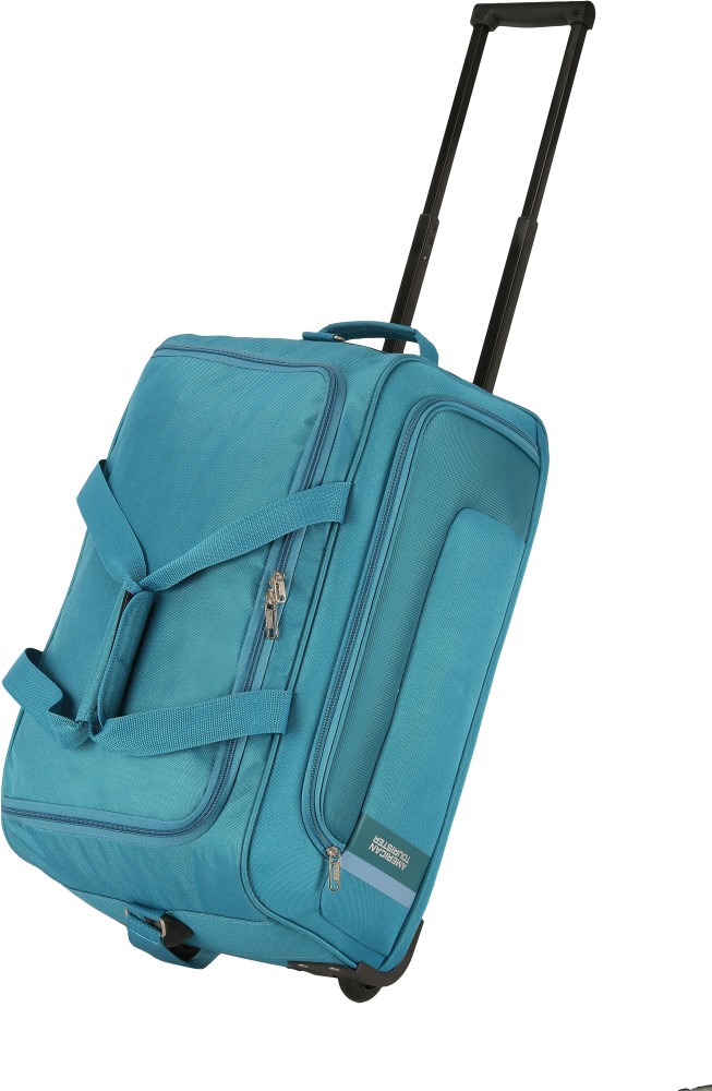 AMERICAN TOURISTER CAMP WHEEL DUFFLE 57cm TEAL Duffel With Wheels Strolley