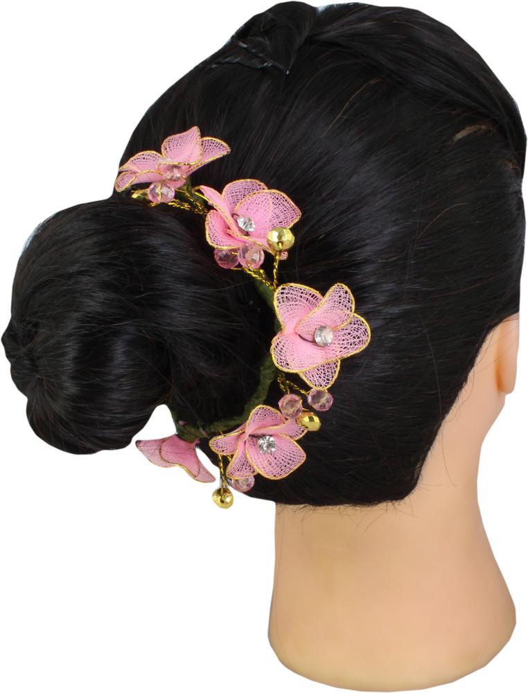 Ear Lobe Accessories Hair Bun Accessories Pink Hair Chain Price