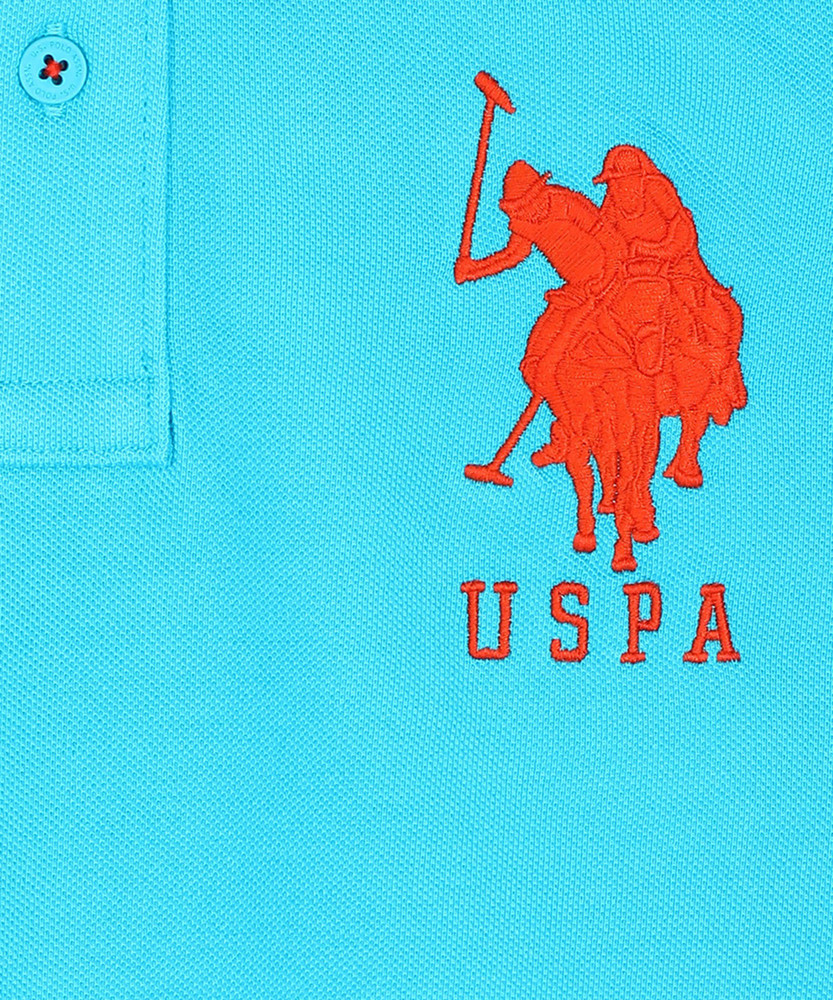 Flipkart USPA Kids Boys Solid Pure Cotton T Shirt Polo Neck