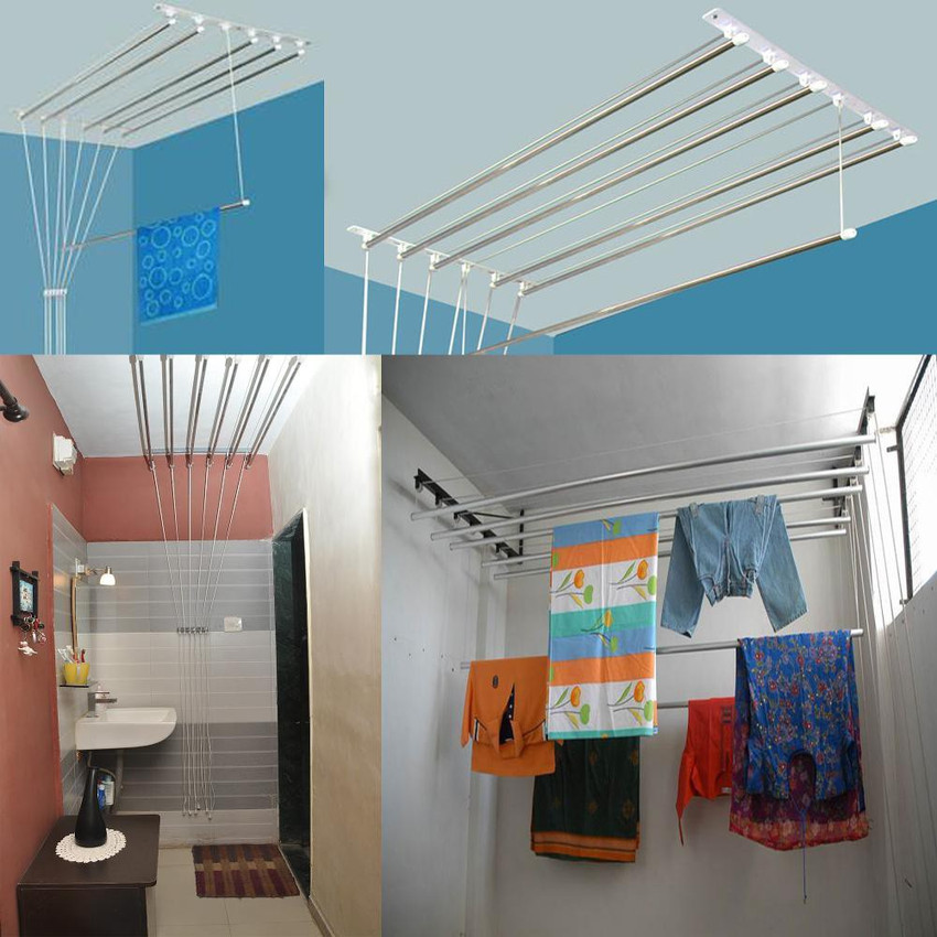 Joyo Cera Steel Ceiling Cloth Dryer Stand b18 Price in India Buy Joyo Cera Steel Ceiling Cloth Dryer Stand b18 online at Flipkart