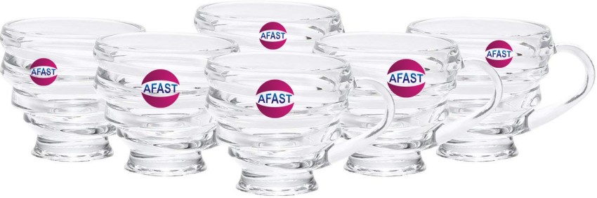 AFAST Glass New Design & Style Transparent Glass Tea/ Coffee Cup