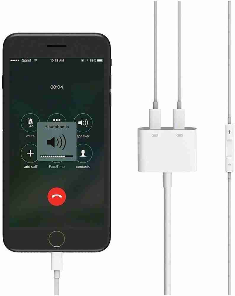 Iphone 8 plus adapter sales for headphones and charger