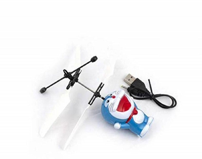 BM Rechargeable Doremon flying infrared sensor helicopter toy for