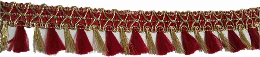 ChandCreation NEW.RED TASSELS LACES Lace Reel Price in India - Buy  ChandCreation NEW.RED TASSELS LACES Lace Reel online at