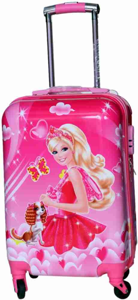 D Paradise Princess suitcase( trolley bag) for kids and girls Cabin Suitcase  - 21 inch Pink - Price in India