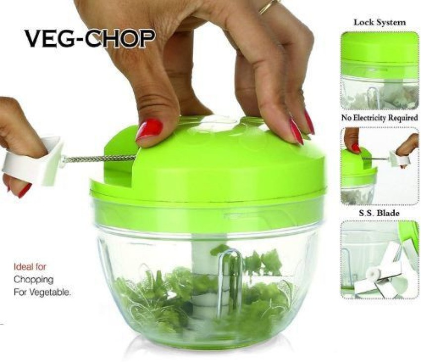 Buy Pigeon By Stoverkraft Handy Mini Plastic Chopper With 3 Blades,  Greenfor Vegetable At Best Price In India