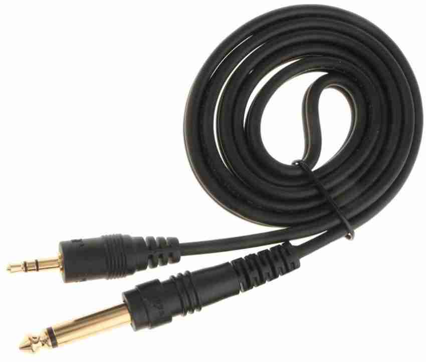 AUDIO AUX 3.5MM MALE TO DOUBLE JACK 6.5MM MALE MONO CABLE AJACK-01 1.5