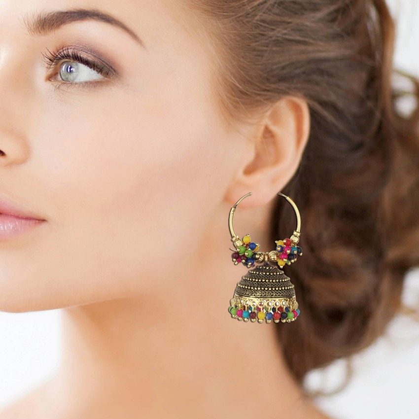 Jhumka on sale wearing girl