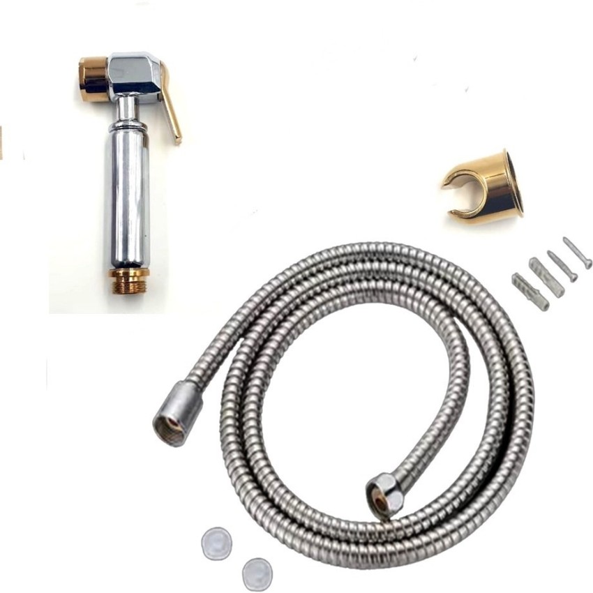 24x7eMall Brass Golden Commode Shower Health Health Faucet Price