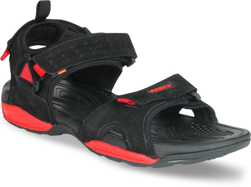 Sparx SS 498 Men Black Red Sandals