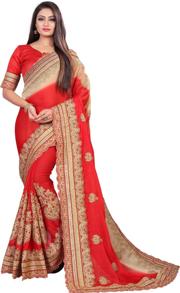 Flipkart chiffon party outlet wear sarees