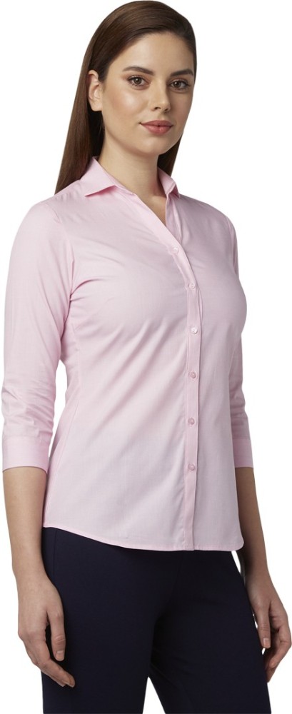 Park avenue women's solid formal sales shirt