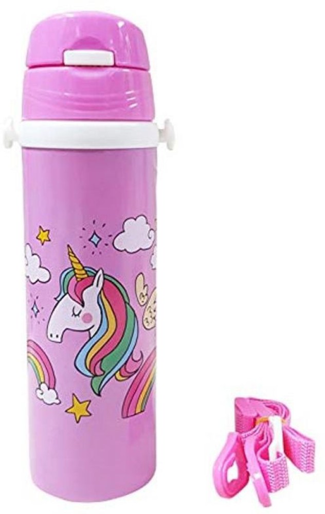 Flip Top Water Bottle 600ml - Unicorn Sky - Sweet Dreams