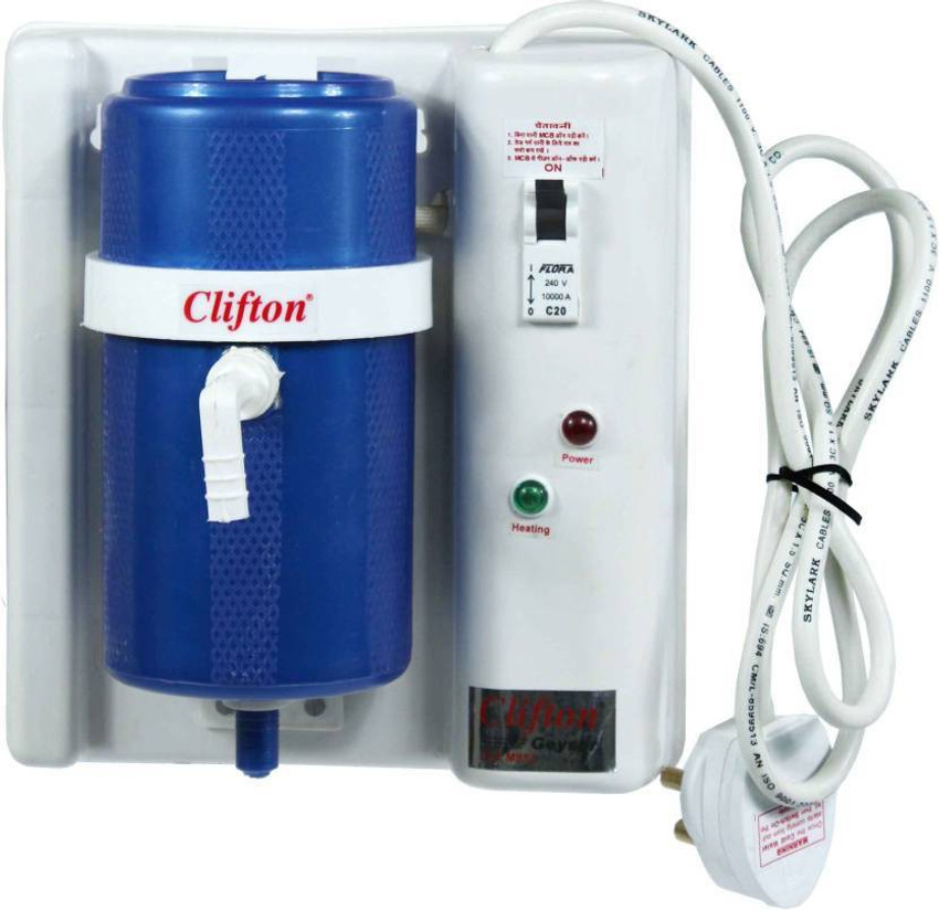 Clifton 1 L Instant Water Geyser (DLX M913, 3000 Watt 1 Litre Storage  Portable Instant Water Heater Geyser - Suitable for Residential u0026  Professional Uses, Blue) Price in India - Buy Clifton 1 L Instant Water  Geyser (DLX M913, 3000 Watt 1 Litre Storage ...