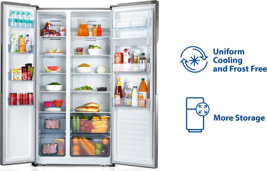 MarQ by Flipkart 560 L Frost Free Side by Side Refrigerator with
