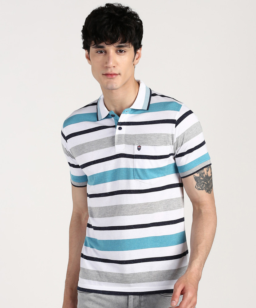 DUKE Striped Men Polo Neck White Blue T Shirt Buy DUKE Striped Men Polo Neck White Blue T Shirt Online at Best Prices in India Flipkart