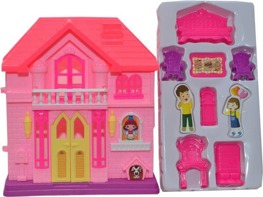 BM Babydoll Dora House Plastic Built Accessories for Baby Girls