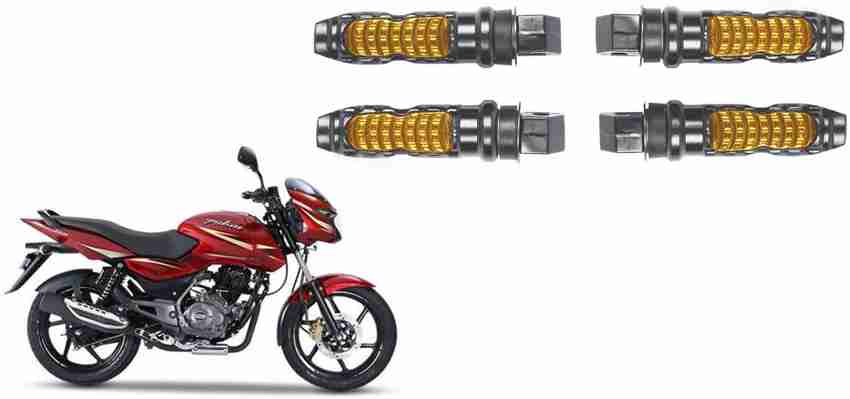 AutoVHPR 4 Designer Stylish Yellow Foot Rest for Bajaj Pulsar 150