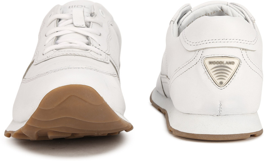 Woodland white leather hot sale shoes