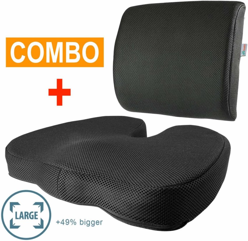 Bamboo Fiber Memory Foam Seat Cushion Back Cushion For Relax Back