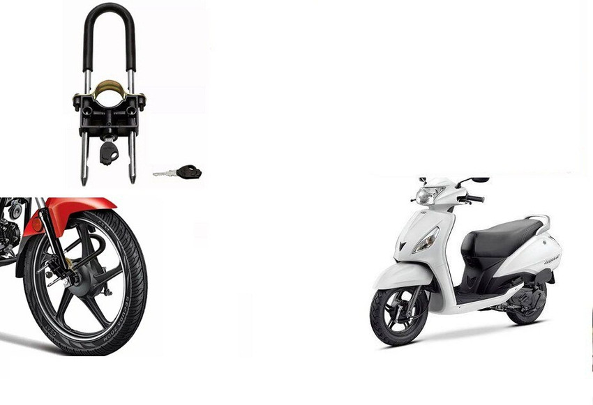 White bike on sale lock