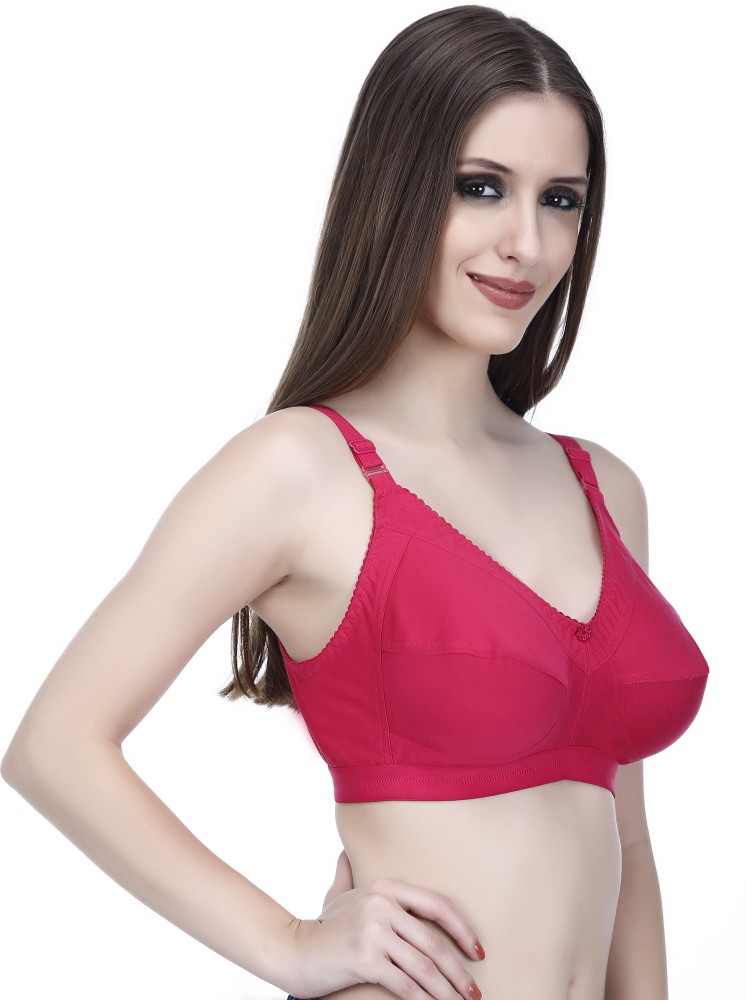 Buy online Pink Hosiery Minimizer Bra from lingerie for Women by Elina for  ₹399 at 50% off