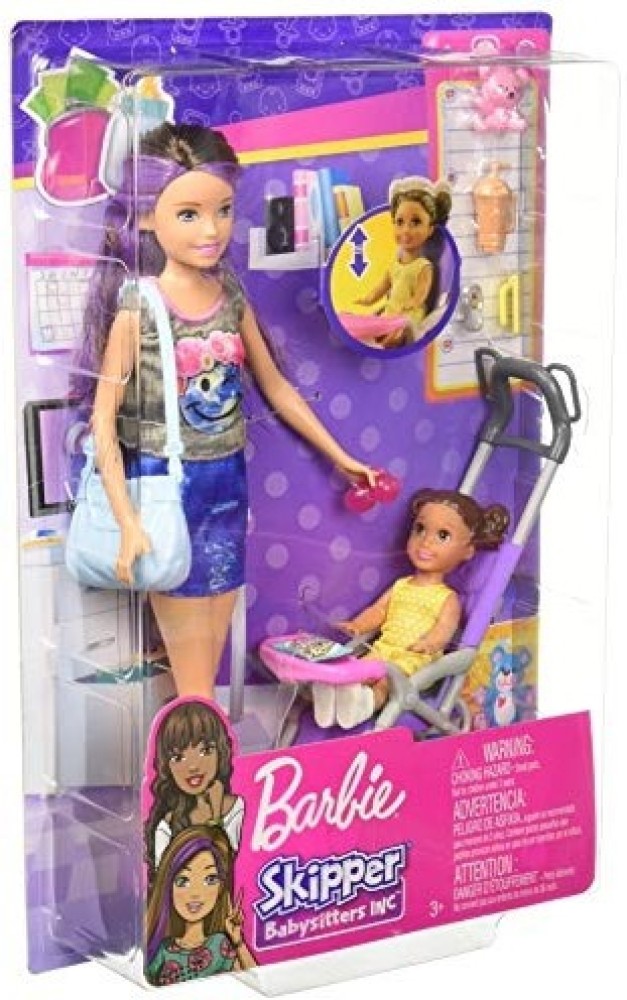Barbie Skipper Babysitter Doll, Black Hair :B079K8CTY5:インター