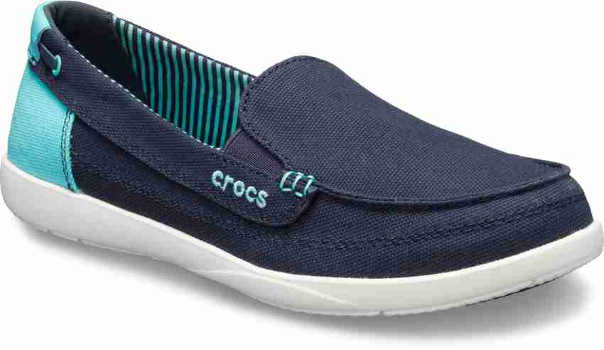 crocs canvas loafer womens