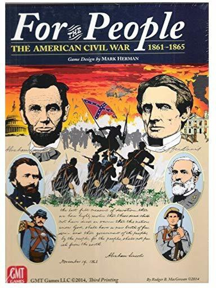 GMT: For the People II, the American Civil War 1861-1865, Board Game 3rd Edition GMT: For the People II, the American Civil War 1861-1865, Board Game 3rd Edition