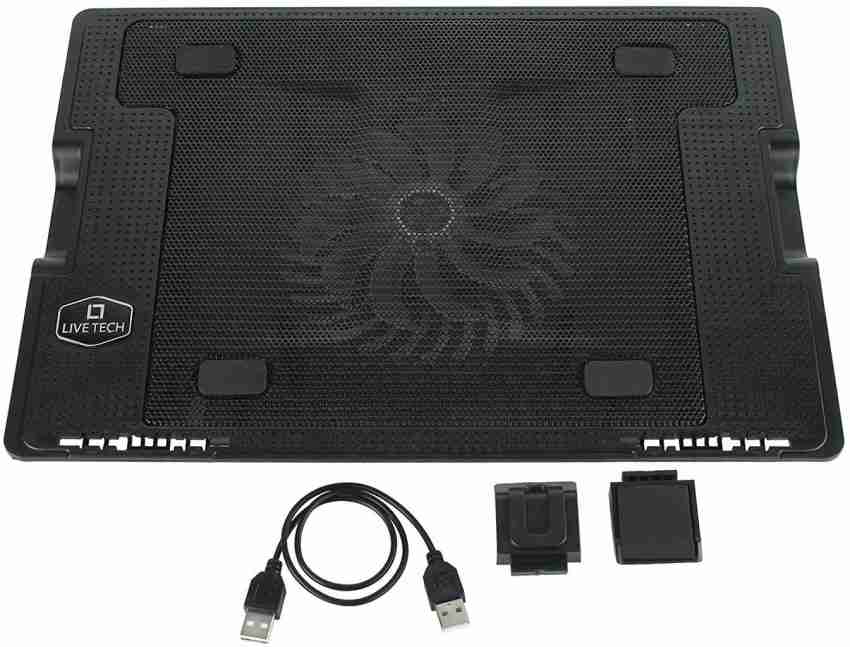 Live Tech CP02 Notebook Cooling pad Black Color Cooling Pad - Live Tech 