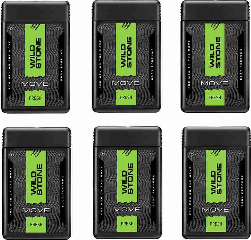 Wild Stone FRESH Pack of 6 Pocket Perfume For Men