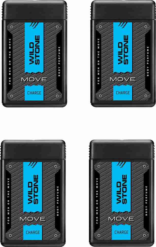 Wild Stone CHARGE Pack of 4 Pocket Perfume For Men