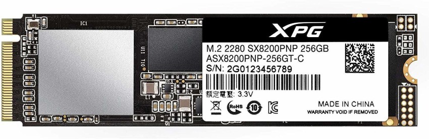 ADATA XPG SX8200 Pro PCIe NVMe M.2-2280 256 GB Laptop Internal 