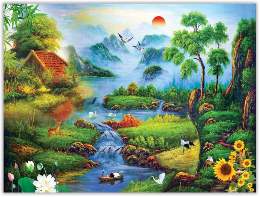 Home In Nature Paper Poster Paper Print - Nature posters in India